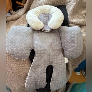 JJ Cole Gray and Cream Baby Support Cushion